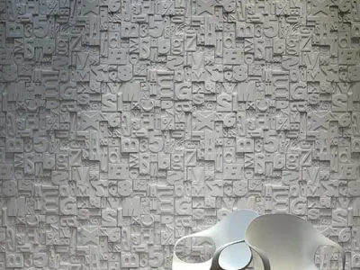 Glyph Panels Wall 3D print model