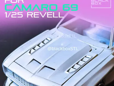 Custom HOOD for Camaro 69 Revell 1-25th 3D print model