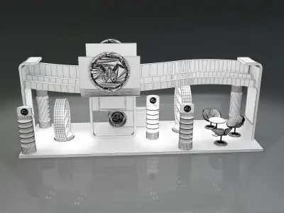 Booth Exhibition Stand a325c 3D model