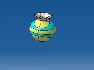 A vase Free low-poly 3D model