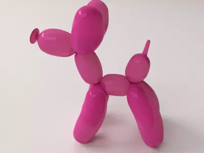 Balloon Poodle 3D model