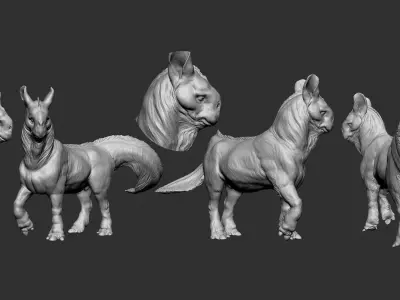 The Imperator horse 3D model