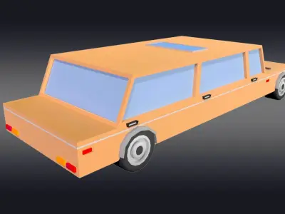 Cartoonish Car 3D model