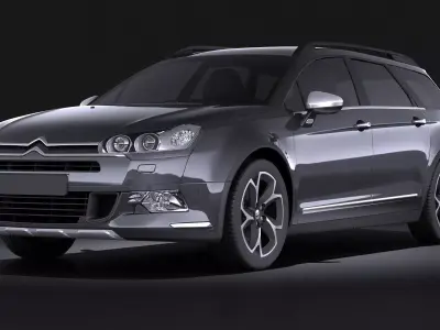 Citroen C5 CrossTourer 2014 VRAY 3D model