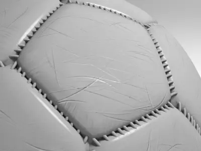 Soccer ball Low-poly 3D model