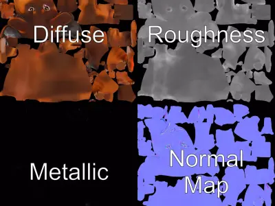 Chocolate Dachshund model pack Low-poly 3D model