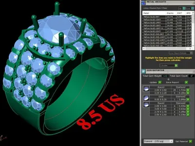 Luxury Men Rings Designs 5MR047 3D print model