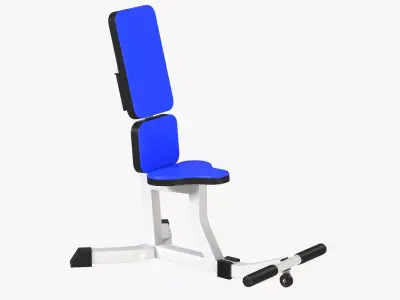 Gym Weight Bench 3D model