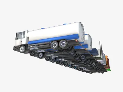 large truck collection 3D Model Pack by savastrionokk