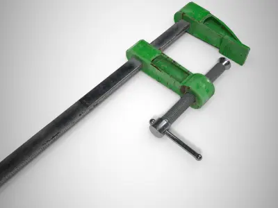 old Vise PBR  Low-poly 3D model