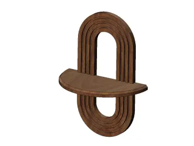 Floating shelf wall decor and mirror frame 3D print model