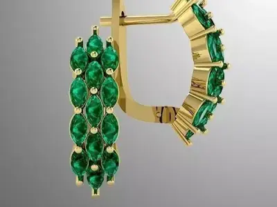 Earrings n 23 3D print model