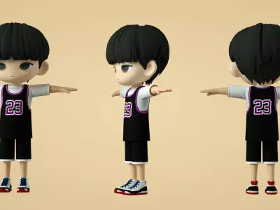 basketball boy 3D model