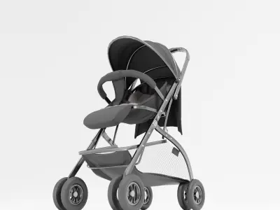 well modeled and detailed Platinum Baby Strollers 3D model