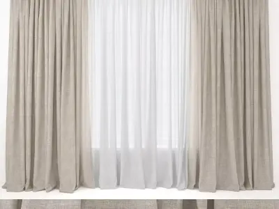 Curtains 48 3D model