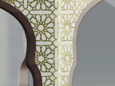 Arabic octagonal table  3D model