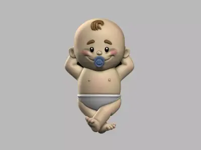 Baby decoration for 3d printing Free 3D print model