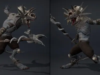 Mist Mage Arm1 Low-poly 3D model