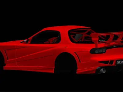 Mazda RX-7 Abflug Arde 3D model