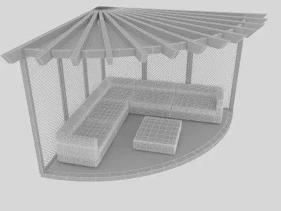 garden camellia 02 Low-poly 3D model