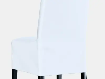 BERGMUND Chair w medium long cover 1 Low-poly 3D model