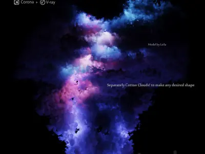 Cotton Clouds Ceiling   3D model