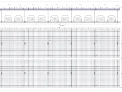 68 kWp Solar Carport Project Type 5 3D model