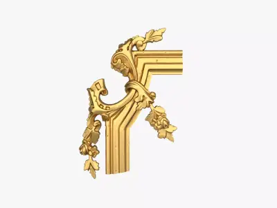 Classic  corner decor ornament 211  3D model