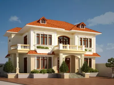 Modern Villa Detail 3D model 3D model