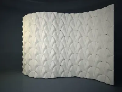 05 VIGELAND WALL PATTERN Low-poly 3D model