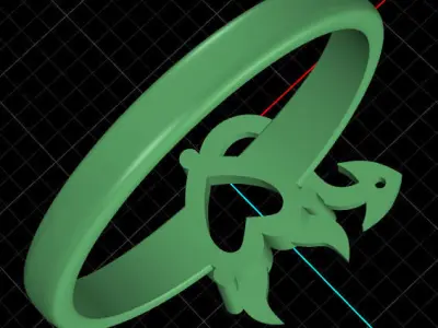 Devil ruby ring 3D print model