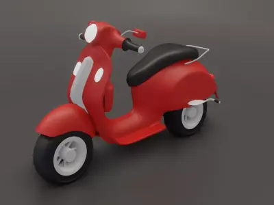 Low poly Bike Low-poly 3D model
