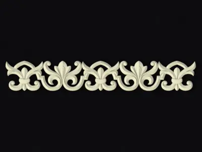 Central decor ornament for furniture 3D model 145