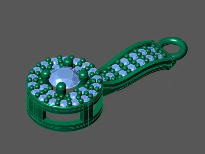 Women Pendants 3DM STL Pendant Renders Details 3D print model 3D print model