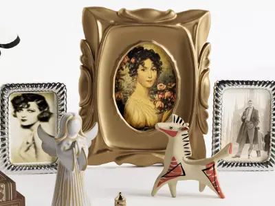 Vintage Decorative Set-H64 3D model