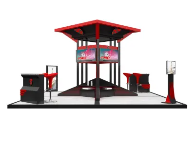 Booth Exhibition Stand a604 3D model