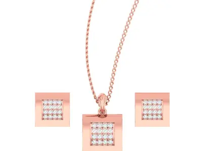 Pendant Earrings combo - 336 3D print model