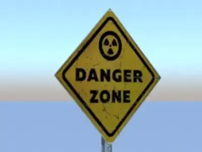 Road Sing Free 3D model