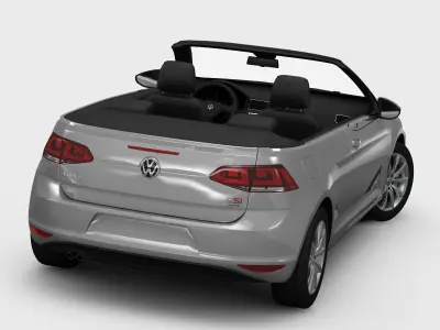 Volkswagen Golf 7 Cabriolet 2014 3D model