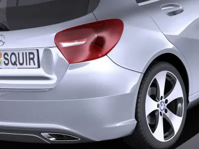 Mercedes-Benz A-Class 2017 VRAY 3D model