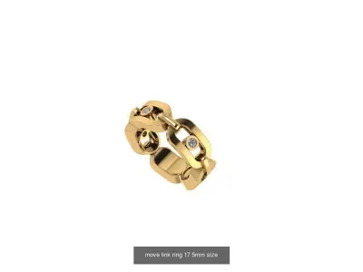  Moving Rings Collection immitation of messika 3D Model Pack