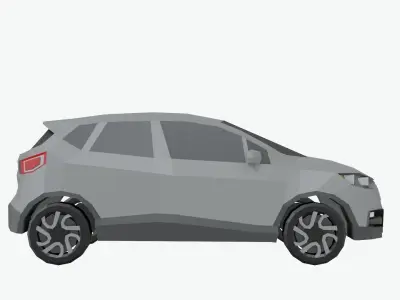 european car pack Low-poly 3D model