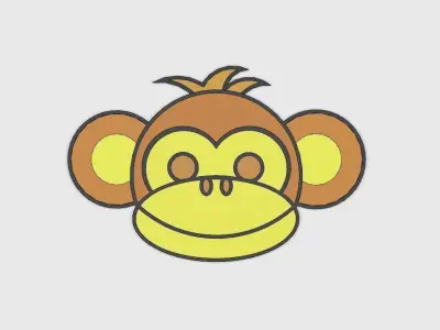 Magnet Monkey Boy Free 3D print model