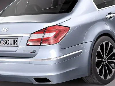 Hyundai Genesis Sedan 2012 3D Model 3D model