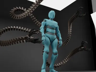 robot arms free version Free 3D model