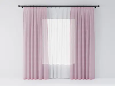 Curtains 05 collection 1 3D model