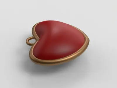 Heart Pendant 3D print model