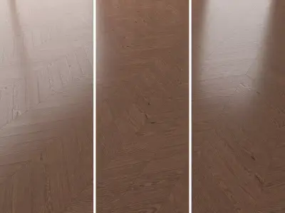 Parquet Oak Walnut Brushed set 1 3D model