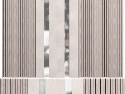 Panel marble wall panels 3D model
