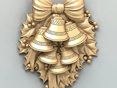 Carved decor central 024 3D model